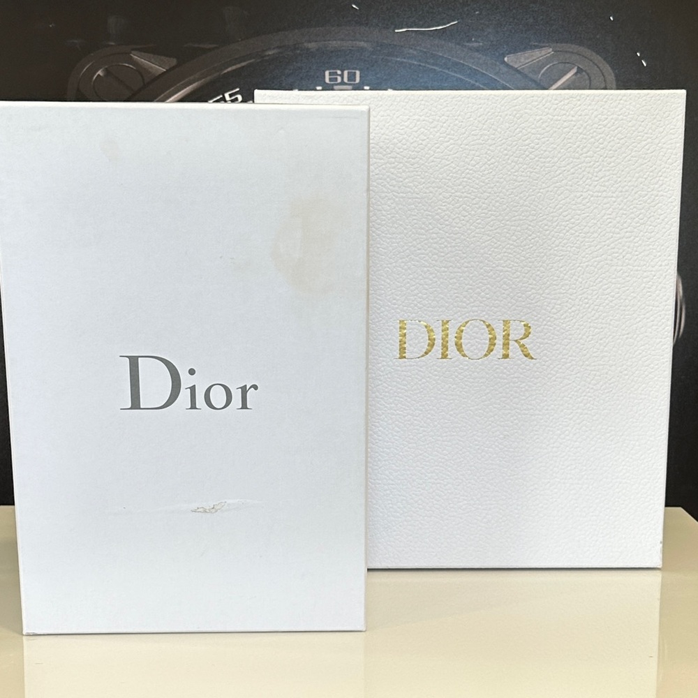 Set of 2 Dior White Storage Boxes